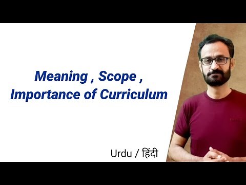 Meaning || Scope and Importance of Curriculum