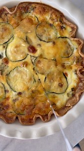 Sooo good!! 😋 Three-Cheese Zucchini Quiche, made lighter without heavy cream, is perfect for end-of-summer zucchini for breakfast, brunch or lunch. 🍳 LIKE, SHARE and SAVE TO MAKE LATER 🔖✨ Comment “recipe” and I’ll DM it to you! https://www.skinnytaste.com/zucchini-quiche/❤️ Follow @skinnytaste for more healthy recipes you’llactually crave! #healthyrecipes #skinnytasterecipe #wwrecipes#macros #breakfast #zucchini #quiche | Skinnytaste