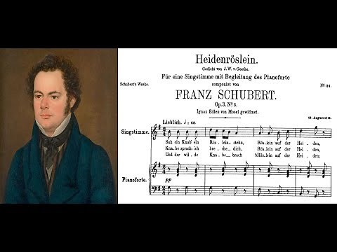 Franz Schubert - Heidenröslein (Sheet music and lyrics)