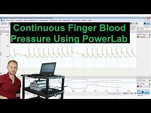 Continuous Finger Blood Pressure in PowerLab