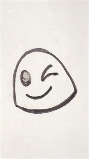 How to draw a winking face emoji 😉🌟