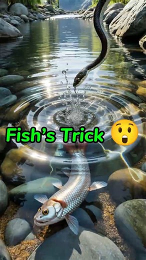 This Fish Outsmarted a Snake by Playing Dead 😱🐍🐟