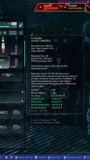 Star Citizen PTU 4.7: Better Weapon Crafting Stats