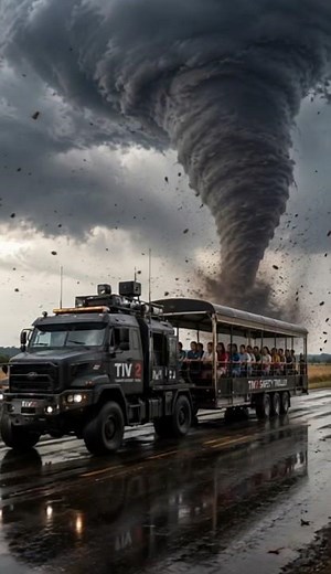 TIV 2 vs Tornado | TIV2 Truck with trolley | Tornado Rescue Mission 🌪️ | Nebraska Highway