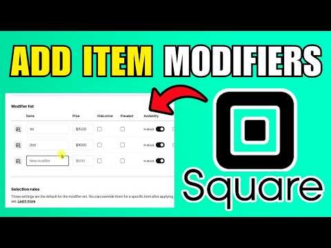 How To Add Item Modifiers In Square (2026) (Best Method)