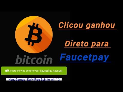 Faucet de BTC pagando direito para Faucetpay