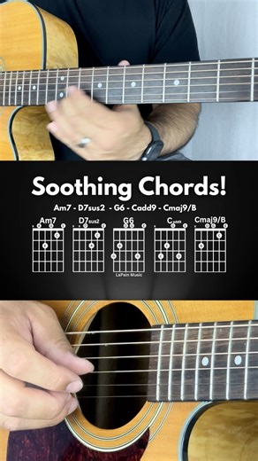2K views · 56 reactions | Most soothing chords? Jam along with this awesome sounding chord progression! #reels #guitar #chords #chordprogression #guitarsolo | LaPain Music | Facebook