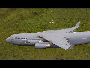 C-17 GLOBEMASTER FLYING THROUGH THE MACH LOOP