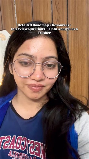 Prerna on Instagram: "Detailed roadmap, resources, interview questions to get into data analytics as a Fresher. Just comment for links.🔗 Hope this helps✨ Data science, data analyst, career in data analytics, freshers, technical jobs"