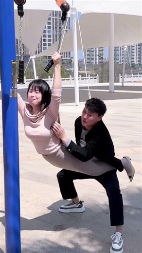 Tried to Help Her.. Then THIS Happened! | Epic Gym Fail #funny #comedy #comedyfilms #shorts #couple