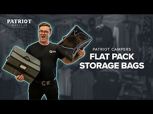 Smart Camper Trailer Storage - Flat Pack Box with Clear Lid by Patriot Supply Co.