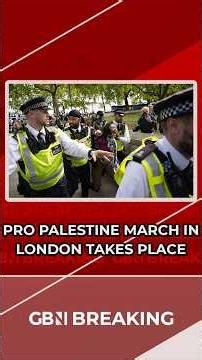 BREAKING: A HUGE pro-Palestine march TAKES PLACE in LONDON
