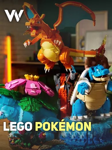 De Lego Pokémon-sets zijn officieel onthuld en ik ga alvast sparen. #lego #pokemon #pikachu #charizard #eevee