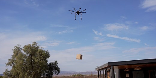 Automated winch for drones can deliver any box up to 22 pounds