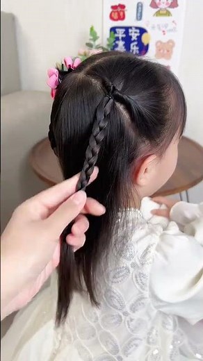 Cute Spring Princess Hairdo for Kids - Easy Braiding Tutorial