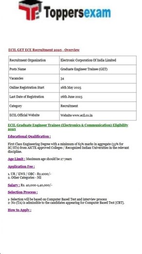 Ecil get ece exam pattern 2025 | ecil get ece exam pattern | ecil get ece recruitment 2025 #exam