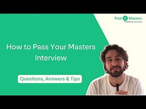 TOP TIPS to PASS Your Masters Interview! (Grad School Interview Prep)