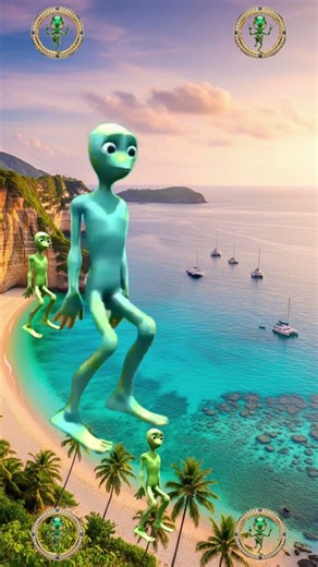 Funny alien dance dame tu cosita (Part 9) 👽🌈 #funny #alien #aliendance #color #crazzyalienz