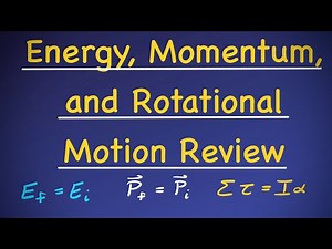 Energy, Momentum, Rotational Motion Review [Concepts & Practice Problems]