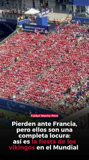 Pierden ante Francia, pero ellos son una completa locura: así es la fiesta de vikingos en Mundial