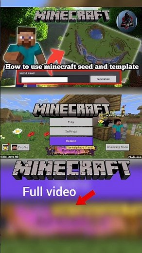 🌍 How to Change World Seed & Use Templates in Minecraft (Step-by-Step Guide) 🧱