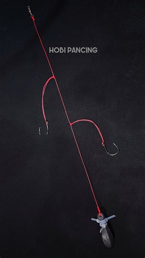 164K views · 7.9K reactions | How to Tie Two Hooks High and Low Rig (T-Knot) Bottom Fishing #fishing #fishingknot #tutorials #bottomfishing #hobipancing | Hobi Pancing Fishing Knots | Facebook