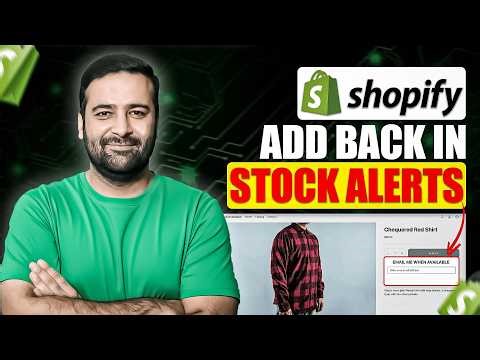 How to Add Back in Stock Alerts on Shopify (Free App + AI Notifications)