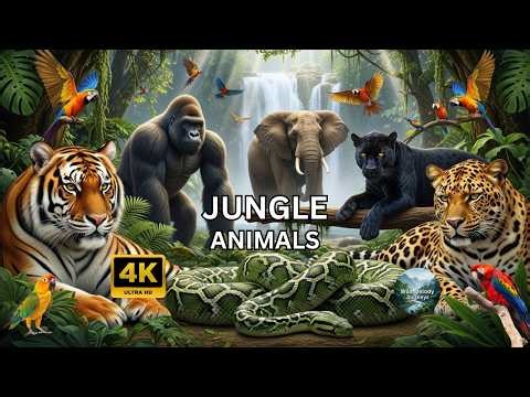 Jungle Animal Discovery in Stunning 4K Ultra HD | 60FPS Wildlife Adventure