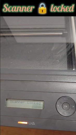 Printer scanner not working | scanner not working | hp all in one printer scanner locked #shorts #hp