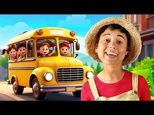 The Wheels on the Bus sing-along 🚍| Learn Bus Safety Rules for kids | Fun nursery rhyme for babies