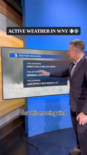 Active weather pattern in WNY on Tuesday ❄️🥶💨 | 7 News WKBW