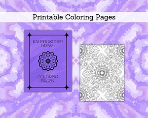 Kaleidoscope Dream Coloring Pages (PRINTABLE), 20 Printable Coloring Pages, PDF Coloring Pages, DIGITAL Pdf Coloring Pages, Kaleidoscope - Etsy Australia