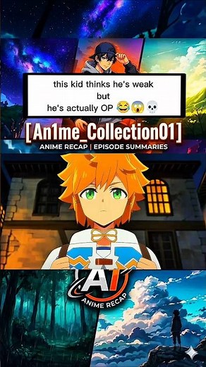 this kid thinks he's weak but he's actually OP 😂😱💀 #anime #animeshorts