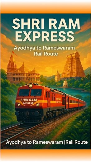 Shri Ram Express 🚆 Ramayana Circuit Train | Ayodhya to Rameswaram #train #trainshorts