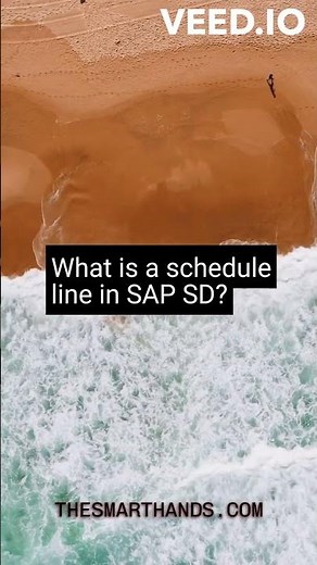 #22 What is a schedule line in SAP SD?