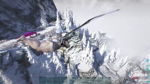 Ark PvP - Glider Suit vs Hover Skiff Battle on Genesis