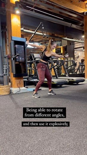 20K views · 43 reactions | “You can’t move where you can’t move” - Coach @kristina_centenari With over 250 angles to explore, Tonal’s dynamic weight allows you to perform both eccentric and concentric movements, so that you can rotate with ease whilst exerting more power in your training. Want to strengthen your body even more? Hit the link in our bio to explore. | Tonal | Facebook