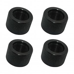 4 Pcs 5/8 * 24 Thread Protector Part for 308 LR308, Steel, Black