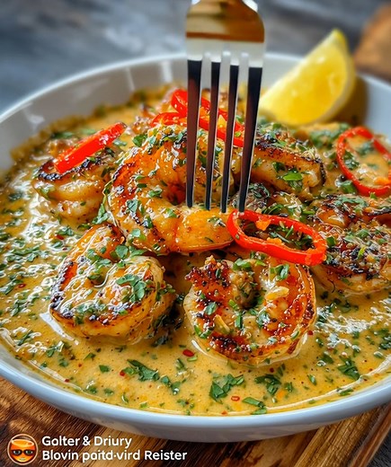 Grilled Shrimp in Creamy Garlic Butter Sauce 🍤🧈 Rich, garlicky, and buttery — the ultimate comfort seafood! 📝 Ingredients: 1 lb (450g) large shrimp, peeled and deveined 2 tbsp olive oil 3 tbsp butter 4 garlic cloves, finely minced 1 cup heavy cream ½ cup grated Parmesan cheese ½ tsp chili flakes (optional) ½ tsp smoked paprika Juice of ½ lemon 2 tbsp fresh parsley, chopped Salt and black pepper, to taste Lemon slices, for garnish 🍴 How to prepare it: 1️⃣ Grill the shrimp: Toss shrimp in oliv