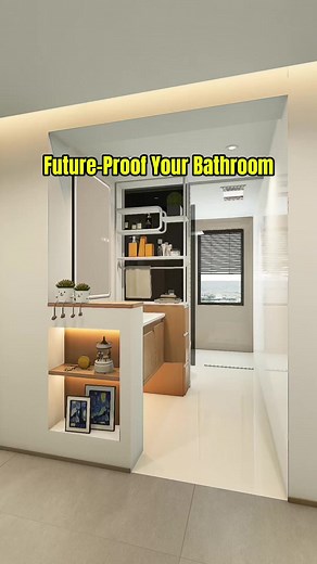Compact Three-Partition Bathroom Design Idea