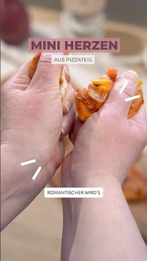 Last-Minute Muttertags-Idee ❤️🍕 Mini Herz-Pizzen einfach selber machen