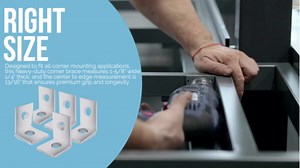 OhLectric Corner Angle Bracket - 2 Hole Cross-Type Shelf Bracket - 9/16” Hole Measurement - Zinc Electro-Plate Finish - Measures 1-5/8" Wide, 1/4" Thick & 13/16” Center to Edge - OL-39834