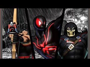 Ultimate Marvel vs Capcom 3: Spider Man, Hawkeye, and Taskmaster arcade playthrough