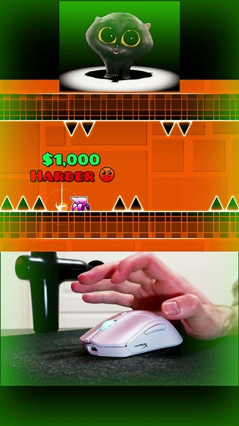 Can I Beat The IMPOSSIBLE Scatman Click Challenge? #shorts #geometrydash