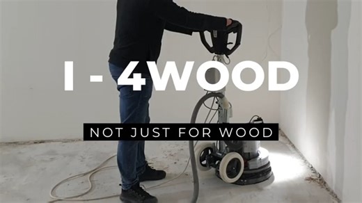 The Hypergrinder I-4 Wood is a next-generation sanding machine designed for high-performance wood floor and parquet sanding, advanced subfloor preparation, and the removal of old glues, paints, and coatings. With its wide range of specialized tools, this multifunction floor sander delivers exceptional versatility and professional-grade results on every type of surface. Built for contractors, flooring specialists, and restoration professionals, the I-4 Wood ensures perfect sanding precision, unif
