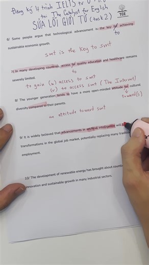 27K views · 199 reactions | Sửa lỗi giới từ hay gặp trong IELTS Writing Task 2 殺 | The Catalyst for English | Facebook