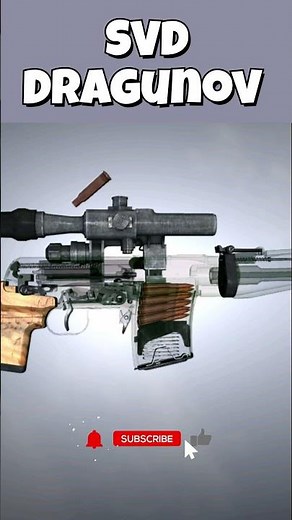 How Does the SVD Dragunov sniper Work? | 3D Gun Mechanism Animation