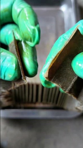 ②Oil element disassembly comparison Suzuki genuine and DriveJoy (non-Toyota brand) filter paper c...