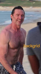 Hugh Jackman Impressive Physique at Bondi Beach