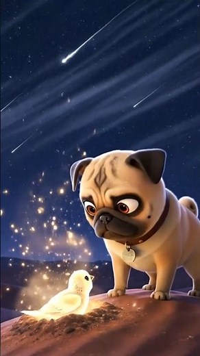 Emotional 3D Animated Short Film|Brave Pug’s Journey to Save the Light 🌟🐾 #shorts #cinematic #cute